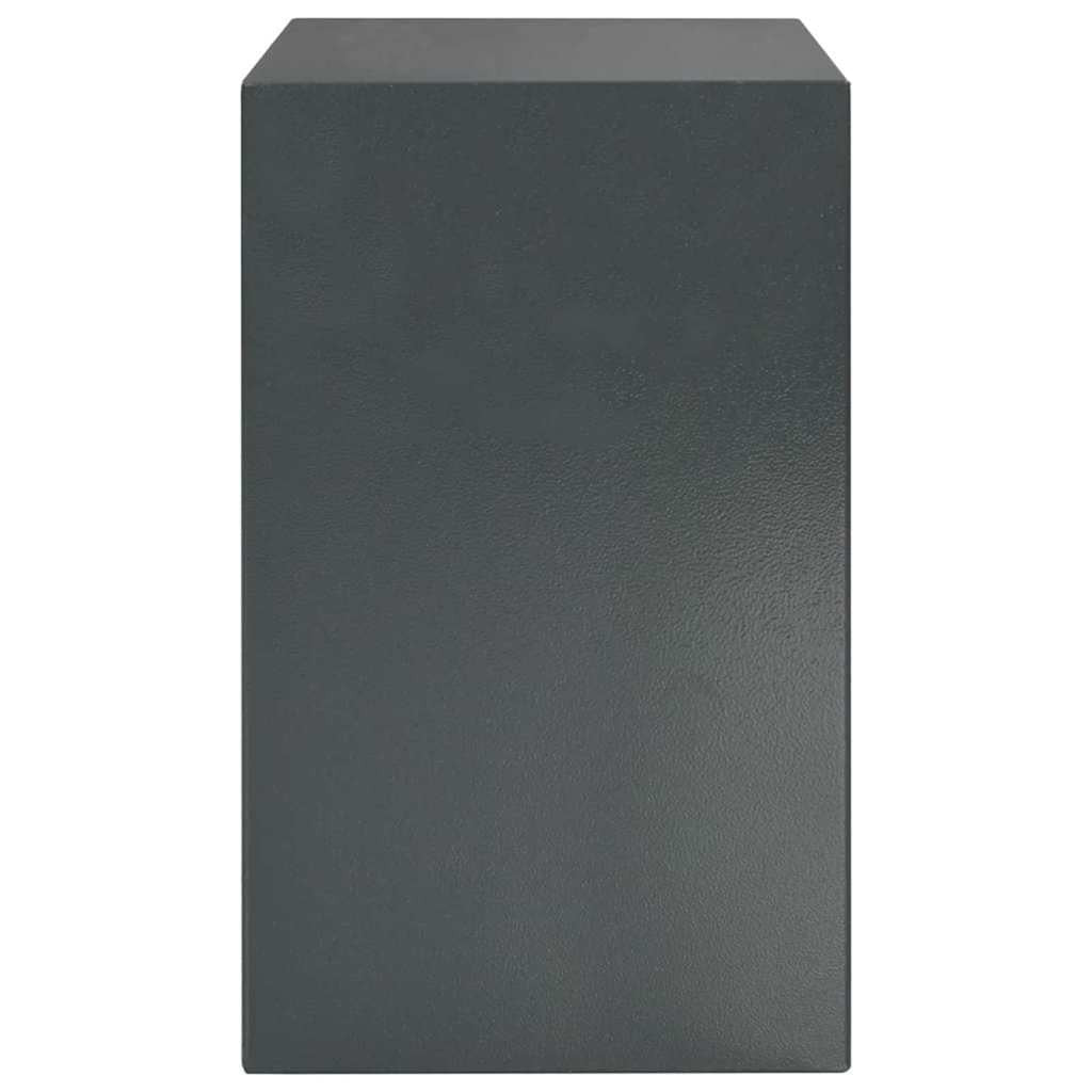 Coffre-fort Mon Rempart en acier gris foncé avec serrure électronique et empreinte digitale pour bureau
