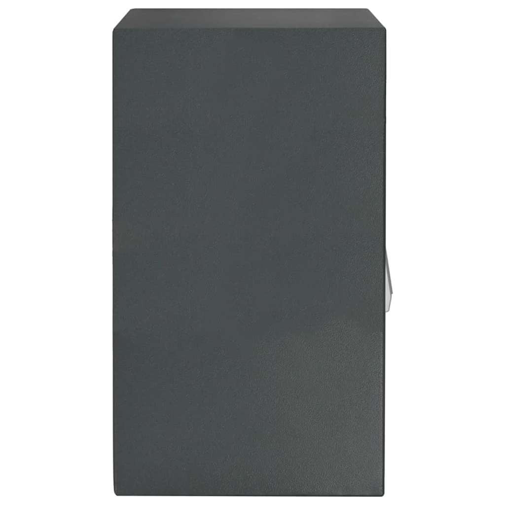 Coffre-fort numérique Mon Rempart en acier gris foncé, design moderne et sécurisé pour bureau, 40x35x60 cm.